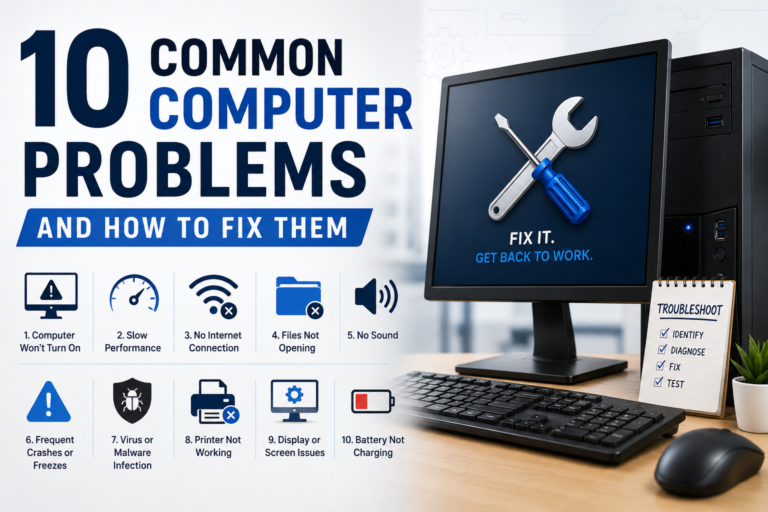 10 Common Computer Problems and Fix Them